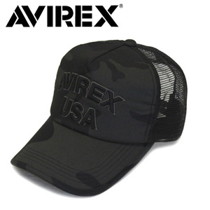 AVIREX (アヴィレックス) AX MESH CAP USA メッシュキャップ 81ブラック杢