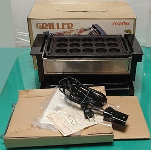 510/家電/たこ焼き 網焼 ホットプレート/imarflex GRILLER 電気グリラー/焼く 炒める 温/スモークレスグリルヒーター/一台三役/動作確認済