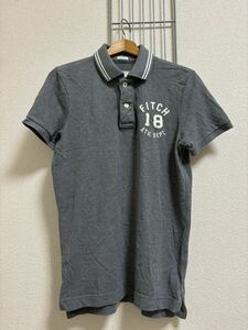 ［Abercrombie&Fitch］アバクロンビー&フィッチ　半袖ポロシャツ グレー系　M 0240705-323