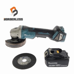 ☆中古品☆makita マキタ 18V 100mm 充電式ディスクグラインダー GA418D バッテリ1個(6.0Ah)付 コードレス ディスクサンダー 99413