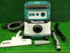 中古品 マキタ makita 18V + 18V 充電式 集じん機 VC865DZ ホース パイプ ノズル付 乾湿両用