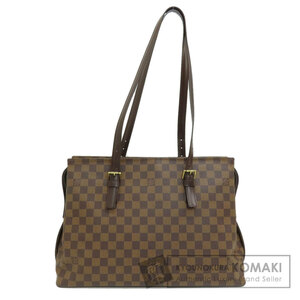 LOUIS VUITTON ルイヴィトン N51119 チェルシー ダミエ エベヌ トートバッグ ダミエキャンバス レディース 中古