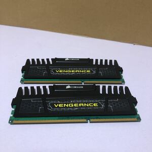 CORSAIR VENGEANCE CMZ8GX3M2A1600C9 8GB（2×4GB）2枚セット中古動作品SHN036