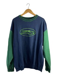 X-LARGE◆22AW/RETRO CREWNECK SWEAT/スウェット/XL/コットン/NVY/GRN/101223012011