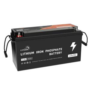 新品 LiFePO4 バッテリー リン酸鉄リチウムイオンバッテリー 12.8V/200AH 2.56KWH 大容量 直列並列可 家庭用 防災 【5年保証】Yinleader