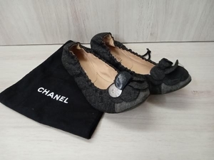 CHANEL BALLERINA SHOES バレリーナシューズ サイズ38.5cm 袋付き シャネル 店舗受取可