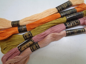 a792-60 オリンパス 刺繍糸 5本セット ハンドメイド 手芸 裁縫 デッドストック 長期保管品 昭和レトロ