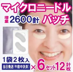 《2200→2600に美容針増量中》2枚入り×6セット マイクロニードルパッチ