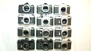 【ジャンク】ペンタックス　PENTAX　ボディ　一眼レフカメラ　マニュアルカメラ　まとめ売り　12台　SP SP-F MV-1 k2 ME KM S3 SV ジャンク