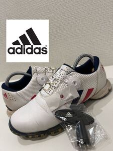 ★防水★adidas★アディダス★adifit 180 BOA★アディフィット★Q47002★ゴルフシューズ★ダイヤル★ホワイト★白★US7★24.5cm★