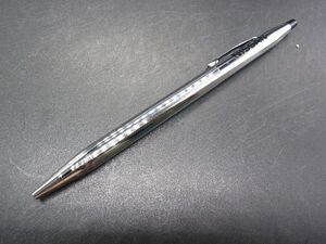 ■美品■ CROSS クロス ツイスト式 ボールペン 筆記用具 文房具 ステーショナリー レディース メンズ シルバー系 DF1064