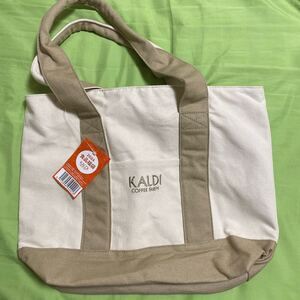 【トートバック 】KALDI 2024 バッグのみ カルディ　茶色　タグ付