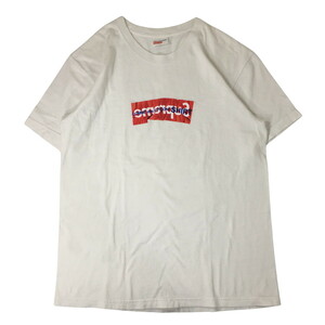 シュプリーム Supreme COMME des GARCONS SHIRT Box Logo Tee コムデギャルソン ボックスロゴ Tシャツ 17SS 白 半袖 L