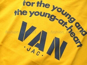 ★VAN JAC ヴァンヂャケット★サマーアイビー カラーアーチロゴ☆バックプリント ロゴ刺繍 ポケット付き Tシャツ 限定レアカラー M