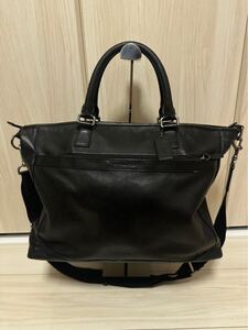 COACH ビジネスバッグ 2way シボ ブラック カムデン レザー ビジネストート ペブルドレザー 牛革 A4サイズ収納可能 ショルダーバッグ 