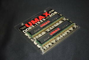 新品　　UMAX デスクトップ用 DDR3 メモリー 4GB (2GB 2枚組) CL9 1.5V DDR3-1333 240pin U-DIMM Cetus DCDDR3-4GB-1333