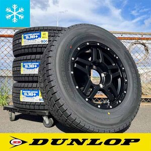 スタッドレス JB74W ジムニーシエラ DUNLOP WINTER MAXX SJ8+ 215/70R16 225/70R16 新品 16インチ 5H タイヤホイールセット マットブラック