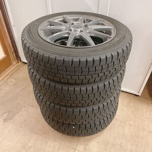 〜直接引取大歓迎 茨城県南〜◆DUNLOP 155/65R14 75Q 14インチ タイヤ ホイールセット claire COOL DRESSY 溝あり◆P