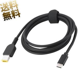 Lenovo (レノボ) Thinkpad 用 NEC LAVIE 用 四角型 プラグ オス - USB-C (オス) PD専用 AC電源 65W