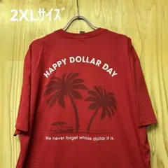 USA古着Tシャツ　2XLサイズ DISTRICT happy dollar