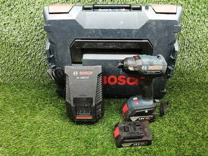 中古 BOSCH ボッシュ 18V バッテリー インパクトドライバー バッテリー2個 + 充電器 GDR18V-EC