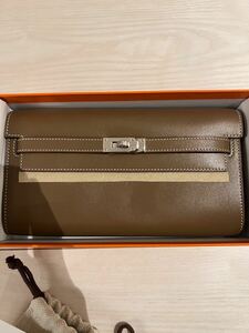 HERMES エルメス　ケリーロングトゥーゴー ブラウン SV金具 タデラクト 新品