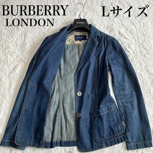 希少 BURBERRY デニムジャケット テーラード Gジャン ノバチェック バーバリー