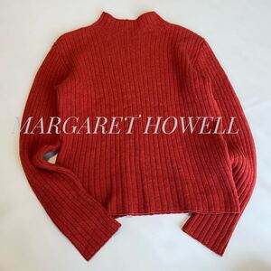 Margaret Howell マーガレットハウエル ラムウール　ニット　レッド系 ウール