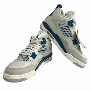 SVG57218相 ★未使用訳あり★ NIKE AIR JORDAN 4 RETRO エアジョーダン 4 レトロ Industrial Blue FV5029-141 28cm 直接お渡し歓迎