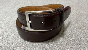 ALDEN CORDVAN BELT 32/80 MADE IN USA BURGUNDY