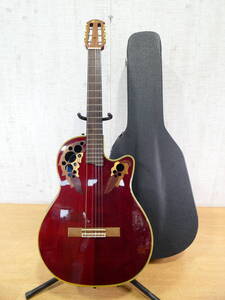 【S) USED!Ovation エレキクラシックギター Celebrity CC253★オベーション/エレガット/ケース付き ※現状品＠180（1）】