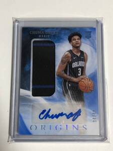 49枚限定RC patch auto RPA panini origins chuma okeke magic player worn material