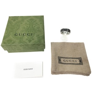 ▼▼ GUCCI グッチ ダブルG シルバーリング 指輪 20号 DOUBLE G RING やや傷や汚れあり