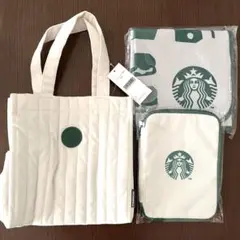 3点セット！STARBUCKS 2024福袋 トートバッグ マルチケース スタバ