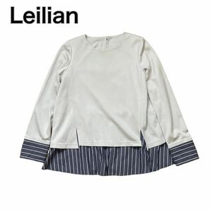 Leilian レリアン 長袖カットソー シャツ 13 大きいサイズ XL