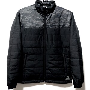 特価/未使用【サイズ=M】Reebok/Padded jacket/リーボック/メンズ/中綿/パデット/ジャケット/胸囲=88~96cm/black×gray