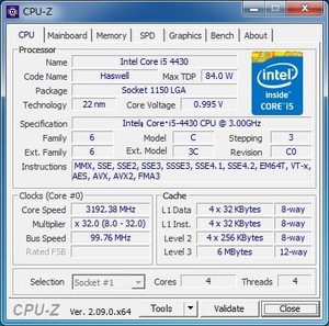 INTEL Core i5-4430 (3.00 GHz) LGA1150 ★中古正常品★