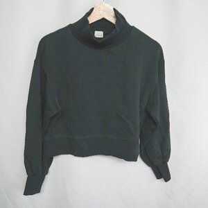 ◇ ⊇ green label relaxing UNITED ARROWS ショート丈 長袖 プルオーバー サイズF ブラック レディース E