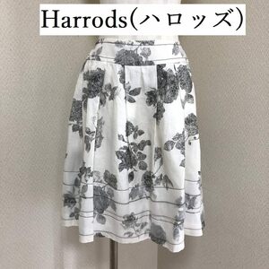 Harrods(ハロッズ) 　レディース　スカート　ひざ丈　膝丈　チュールレース　ティアード ホワイト 9号 M