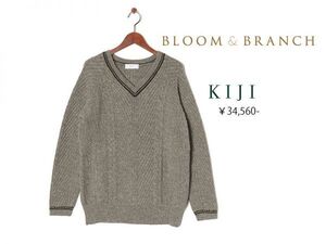 未使用3.4万◎KIJI◎BLOOM&BRANCH購入Men`s ニット グレー ブルーム＆ブランチ キジ トップス セーター メンズ ブルームブランチ