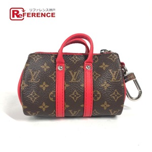 未使用 LOUIS VUITTON ルイヴィトン M01521 キーホルダー・ポーチ ミニ キーポル バッグチャーム モノグラム キーホルダー レッド【中古】