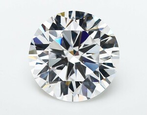 50.12ct 20㎜サイズで超特大・人工宝石キュービックジルコニア　輝き良好のラウンドブリリアンカットでは最大級のサイズです。