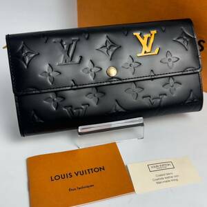 1円 極美品 LOUIS VUITTON ルイヴィトン ヴェルニ 長財布 ブラック モノグラム ウォレット ヴィトン サラ 2d1