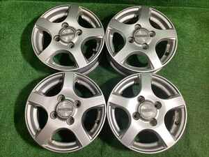 ダンロップ VIOLENTO 12インチアルミホイール 4J ＋42 4H PCD100 4本セット B2-3 EM