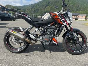 KTM 200DUKE 珍しい白黒 サブコン満載！