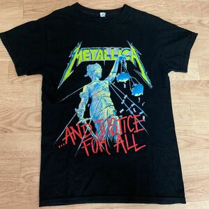 送料無料！METALLICA メタリカ バンドTシャツ バックプリントあり　メンズSサイズ　ブラック