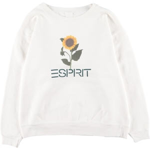 古着 ESPRIT ロゴスウェットシャツ トレーナー レディースL /eaa405908 【SS2409_30%】