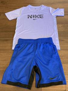 NIKE ナイキ ドライフィット ジュニア セットアップ Tシャツ ハーフパンツ サイズS 