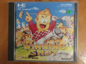 NEC PCエンジン PC-Engine HuCARD データイースト(株) DECO ウィニングショット WINNING SHOT 1989年 DE64001 管理No.9760