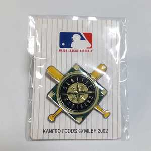 送料140円～ シアトル・マリナーズ SEATTLE MARINERS MLB ピンバッジ メジャーリーグベースボール 検 非売品 ピンバッチ ピンズ NEWERA